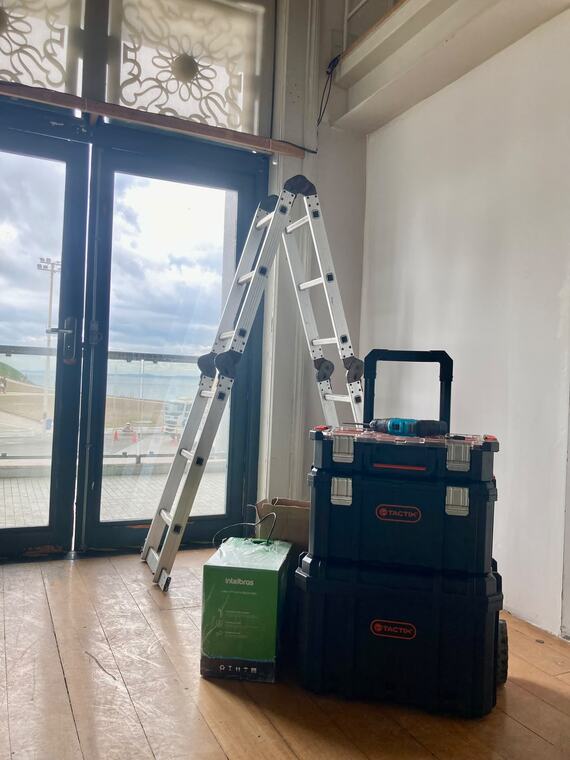 Montagem de rack de telecomunicações